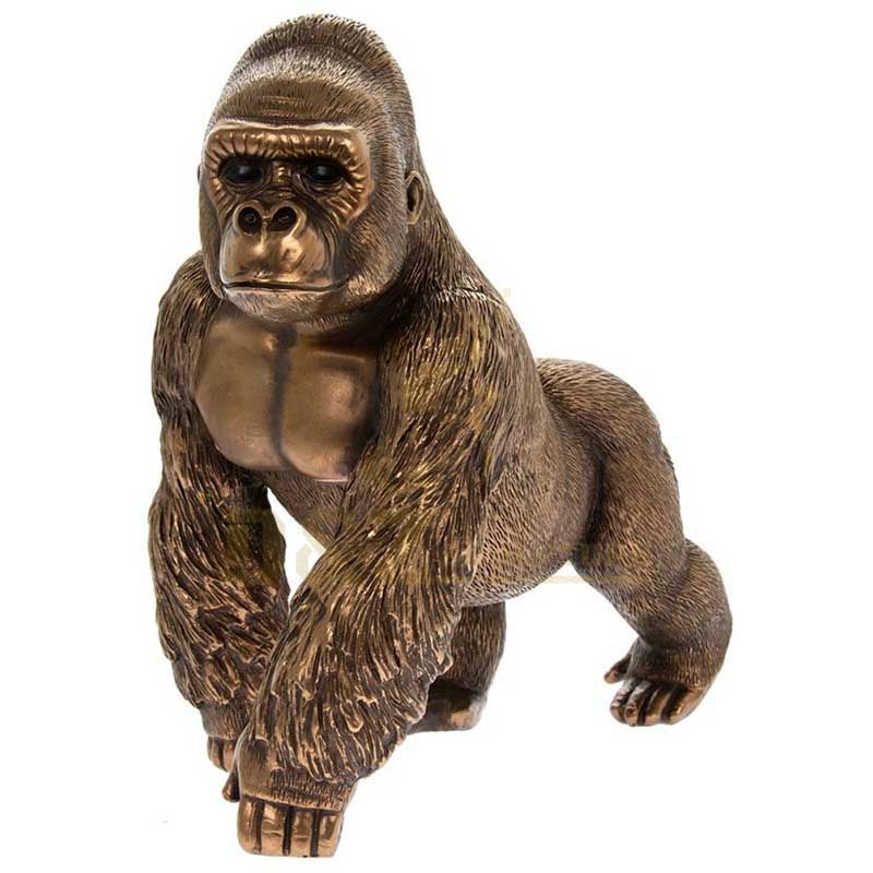 Outdoor decor animal casting bronze sculpture monkey statue