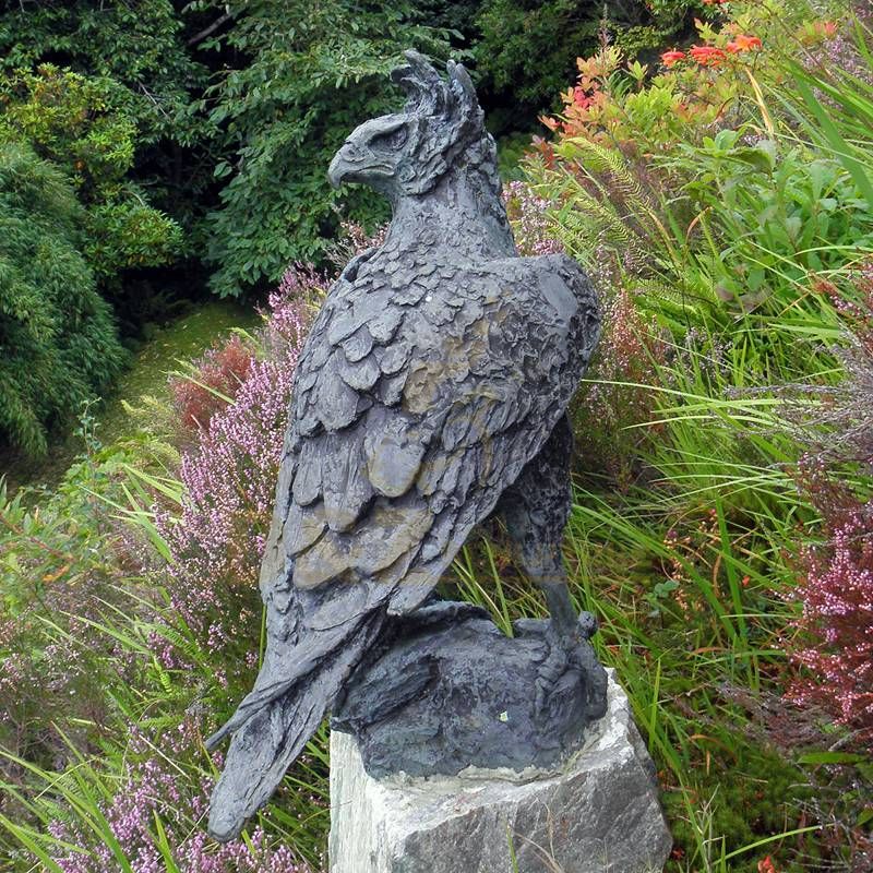 Hand Made Outdoor Decorative Life Size Brass Eagle Sculptures