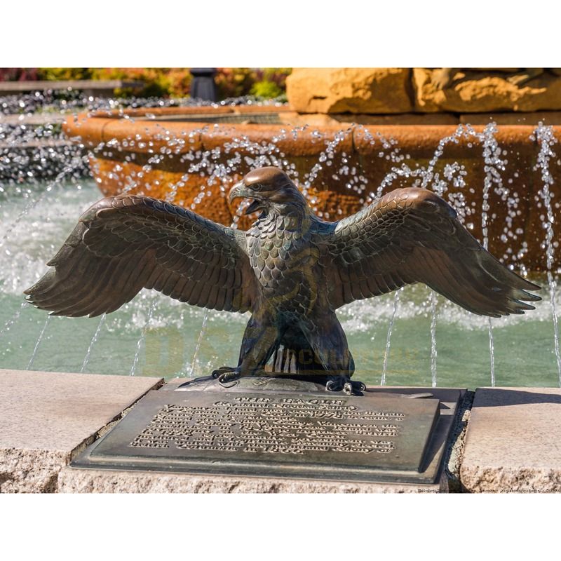 Life Size Custom Antique Cast Bronze Eagle Sculpture