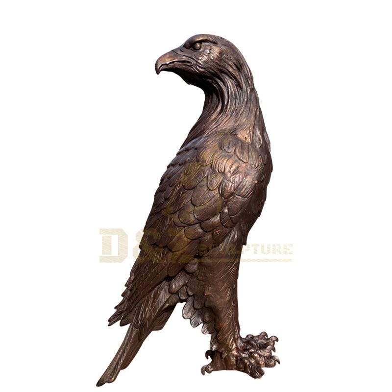 Brass Lifesize Eagle Statue Bronze Animal Sculpture