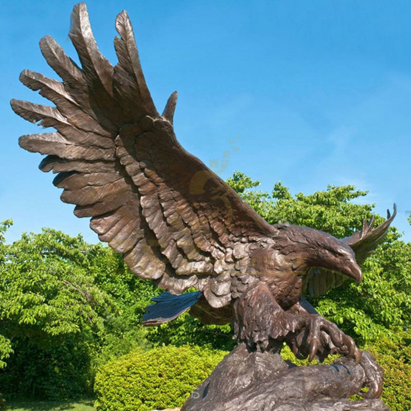 Large bronze eagle statue cast sculpture for sale