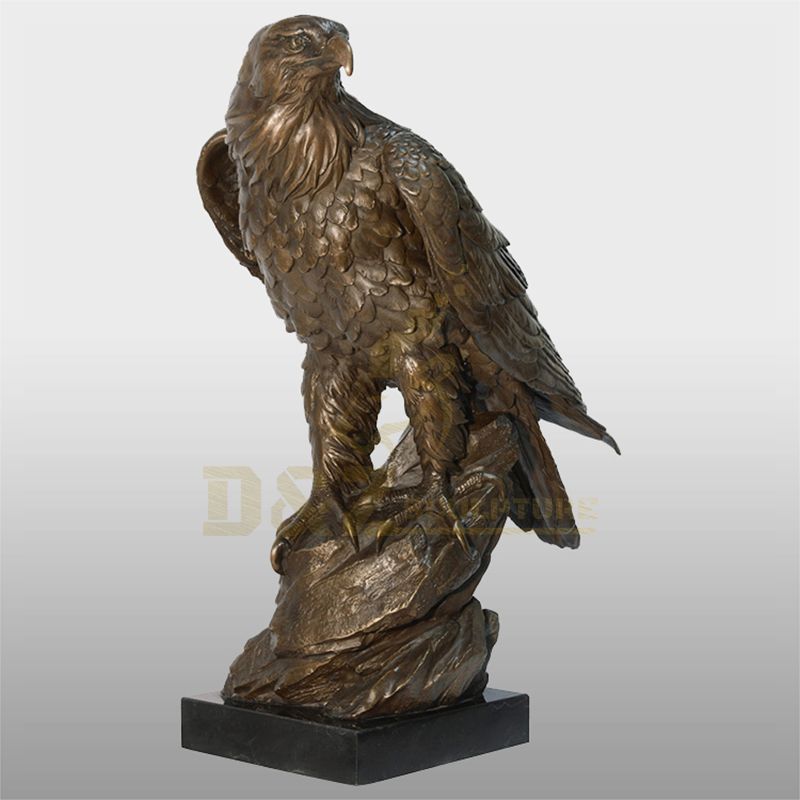 Outdoor Decor Popular Cast Brass Hawk Beauty Eagle Sculpture