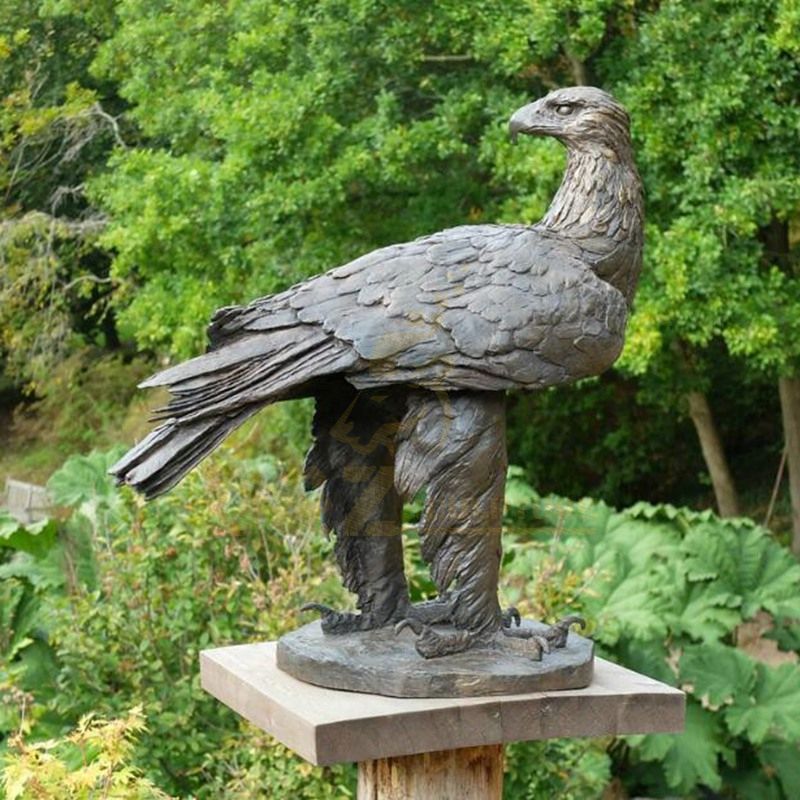 Decorative Bronze Metal Crafts Casting Eagle Statue Sculpture