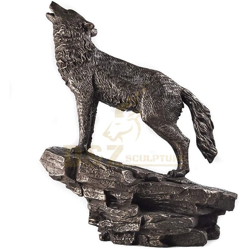 New Products Life Size Bronze Wolf Sculpture For Sale