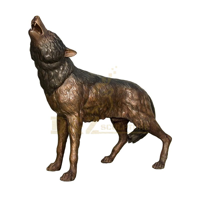 Bronze Wolf Sculpture For Sale Life Size Wolf Sculpture