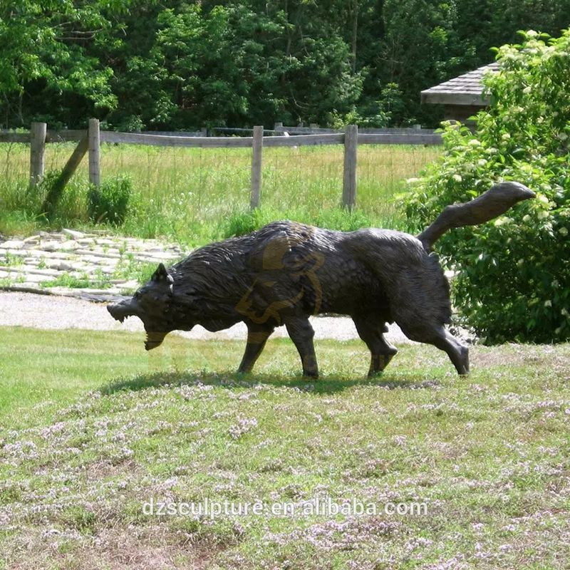 Customer Design Garden Decoration Life Size Bronze Sculpture Wolves