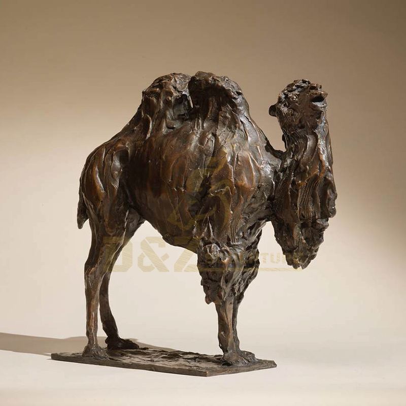 Life Size Copper Animals Outdoor Garden Camel Bronze Statue Sculpture