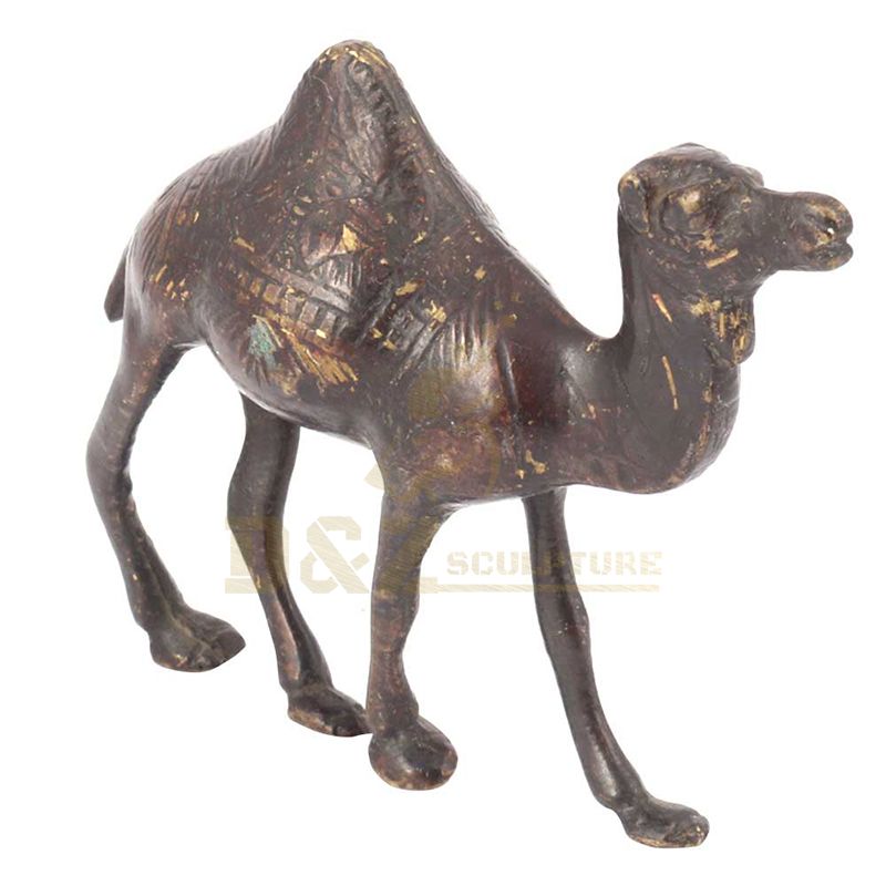 Garden Large Metal Animal Sculpture Standing Bronze Camel Statue