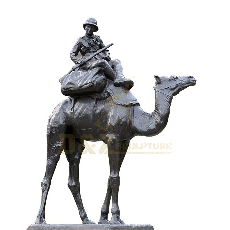 Garden Decoration Large Life Size Bronze Camel Statue Animal Sculpture