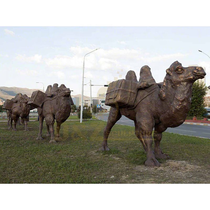Large Famous Cast Copper Animal Camel Sculpture For Outdoor Decoration