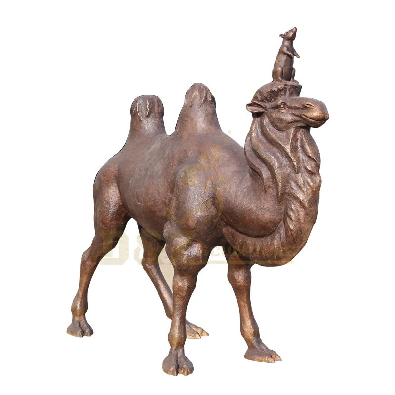 Outdoor Garden Decoration Large Metal Animal Sculpture Bronze Brass Camel Statue For Sale
