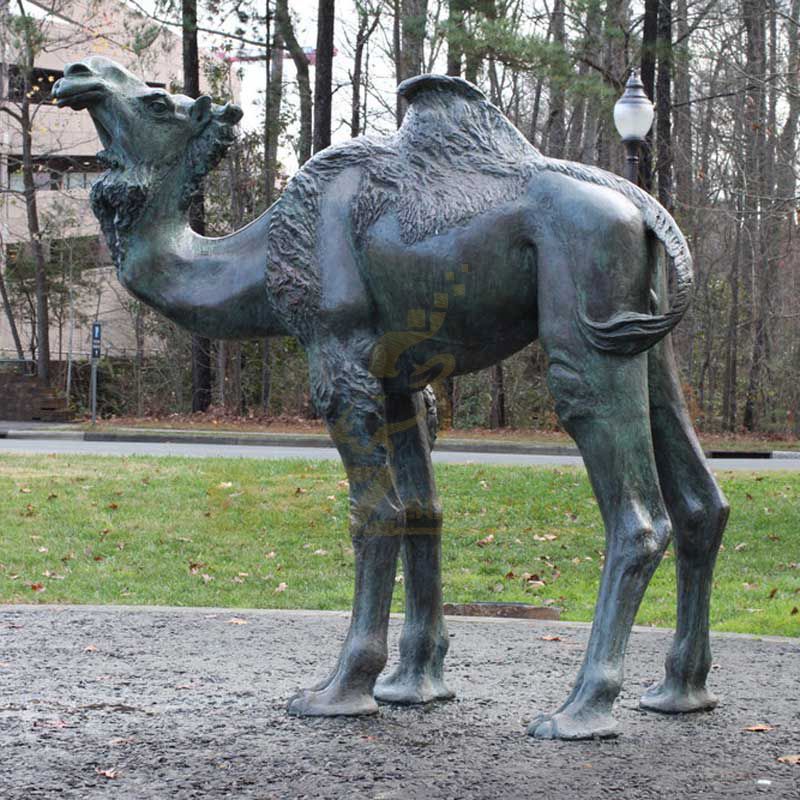 Large Antique Bronze Camel Statue
