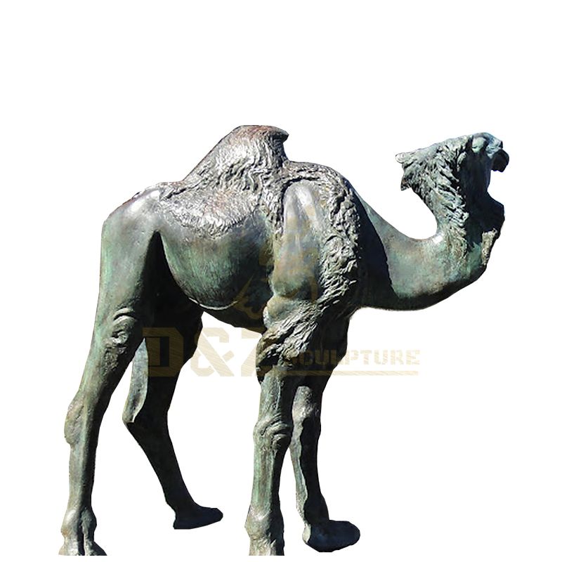 Outdoor Garden Decoration Life Size Brass Statue Bronze Camel Sculpture