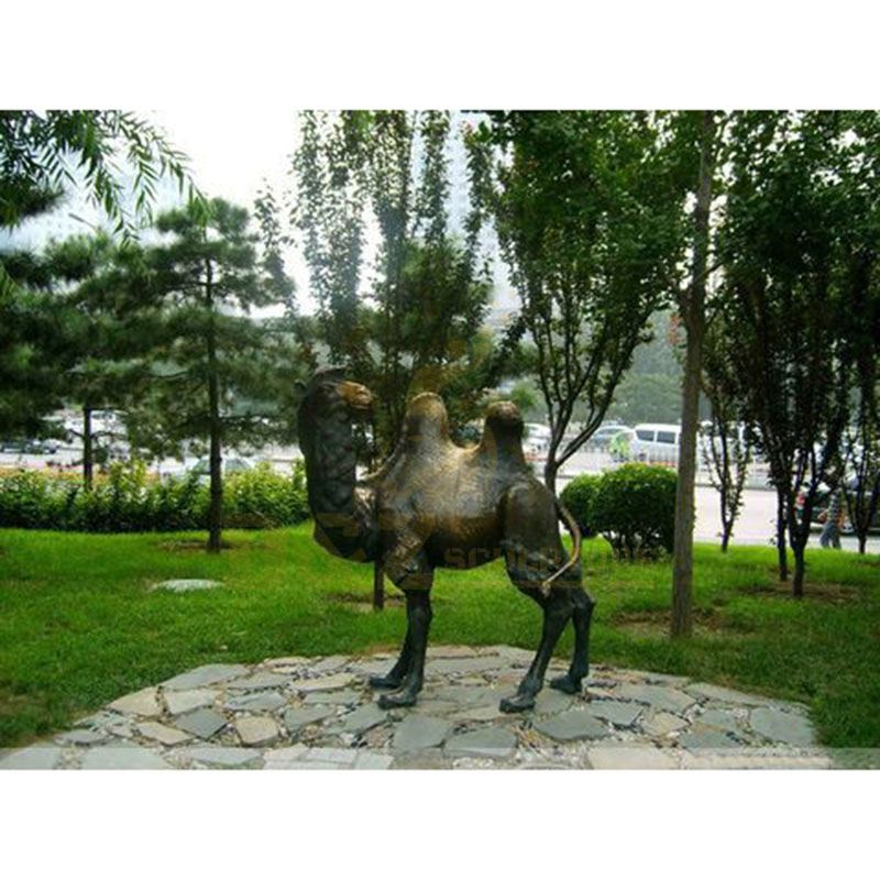 Outdoor Garden Life Size Bronze Camel Sculpture for Sale