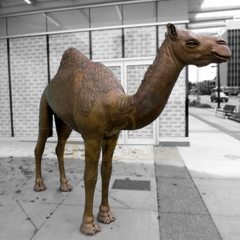 Customized Life Size Desert Camel Copper Sculpture