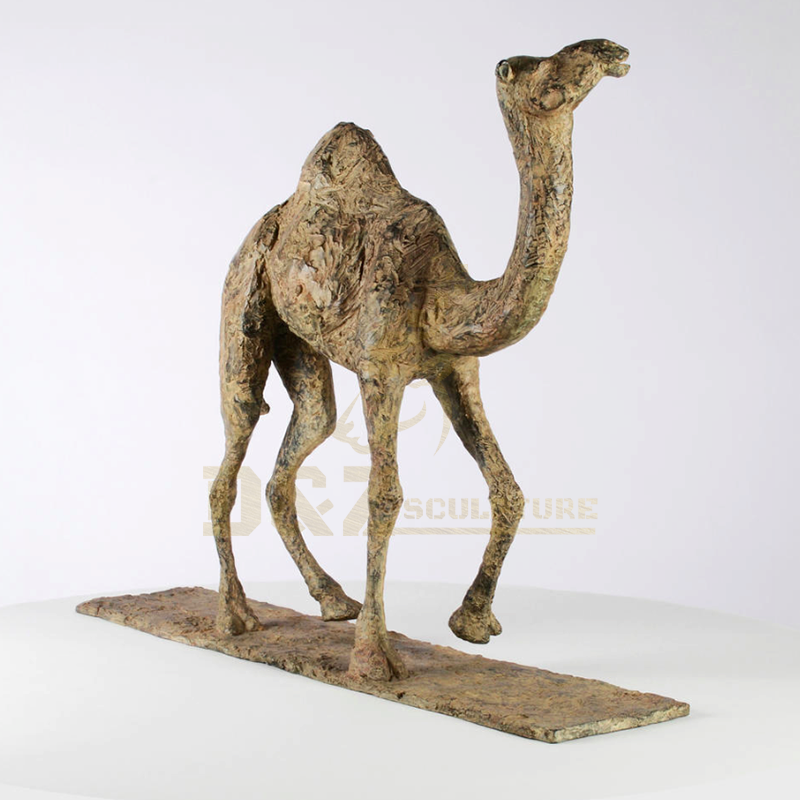 Outdoor Life Size Bronze Copper Camel Sculpture
