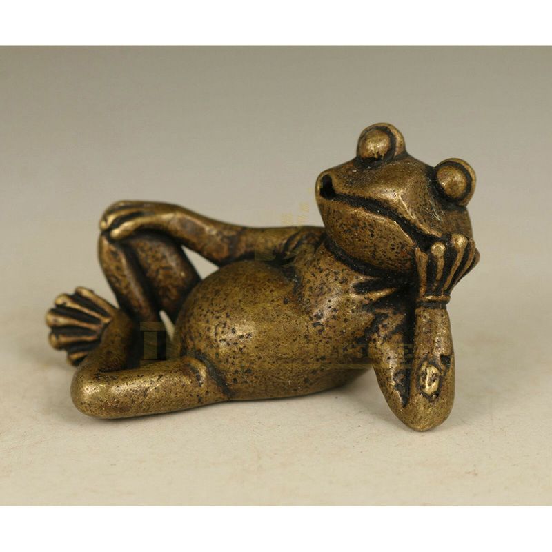 Outdoor Garden Decoration Metal Bronze Frog Garden Sculpture