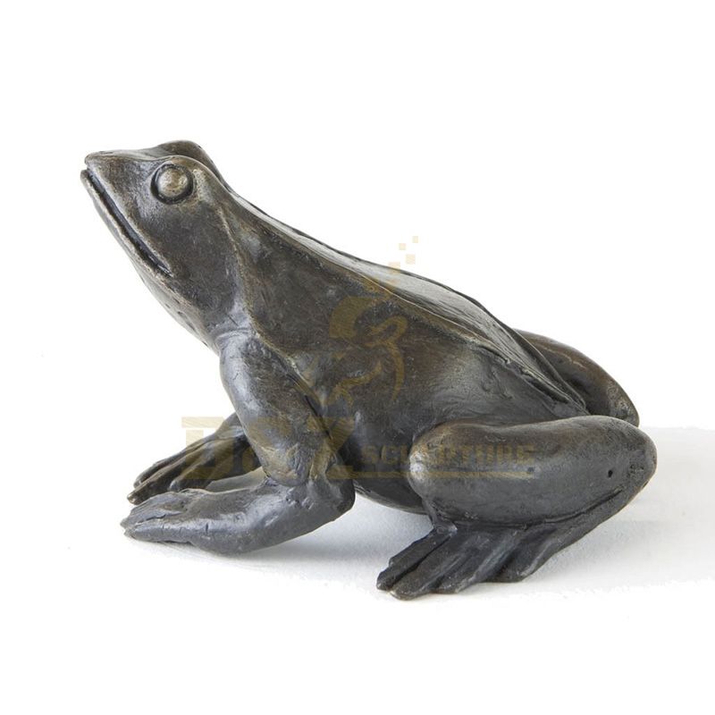 Handmade Home Decor Antique Bronze Animal Statue Frog Sculpture