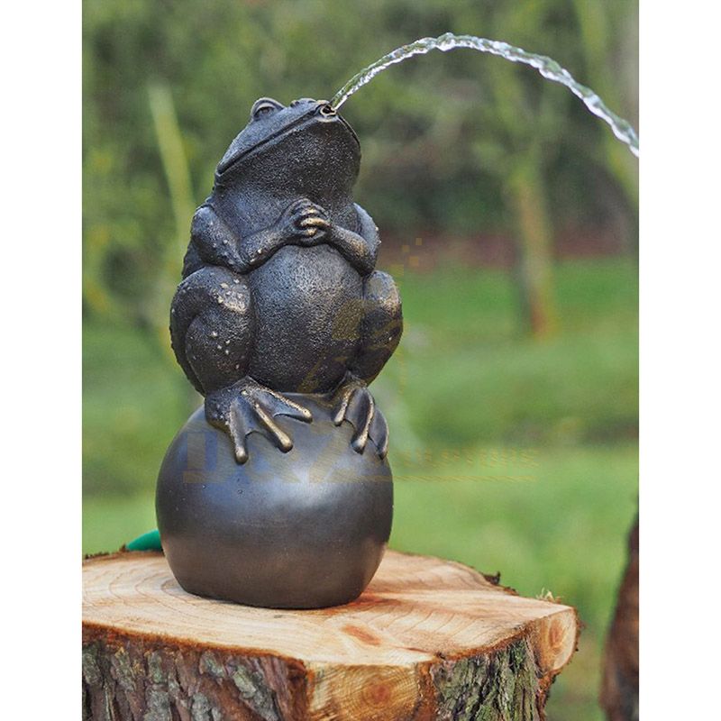 Hot sale bronze frog statue customized brass frog animal statue