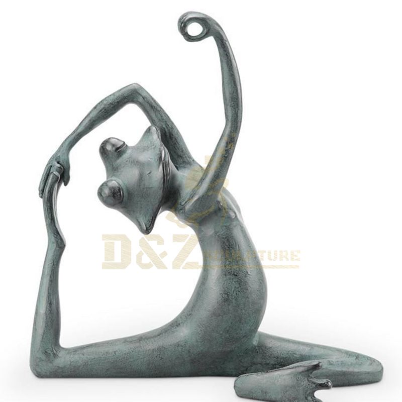 Customer Design Home Decoration Life Size Bronze Frog Sculpture For Sale
