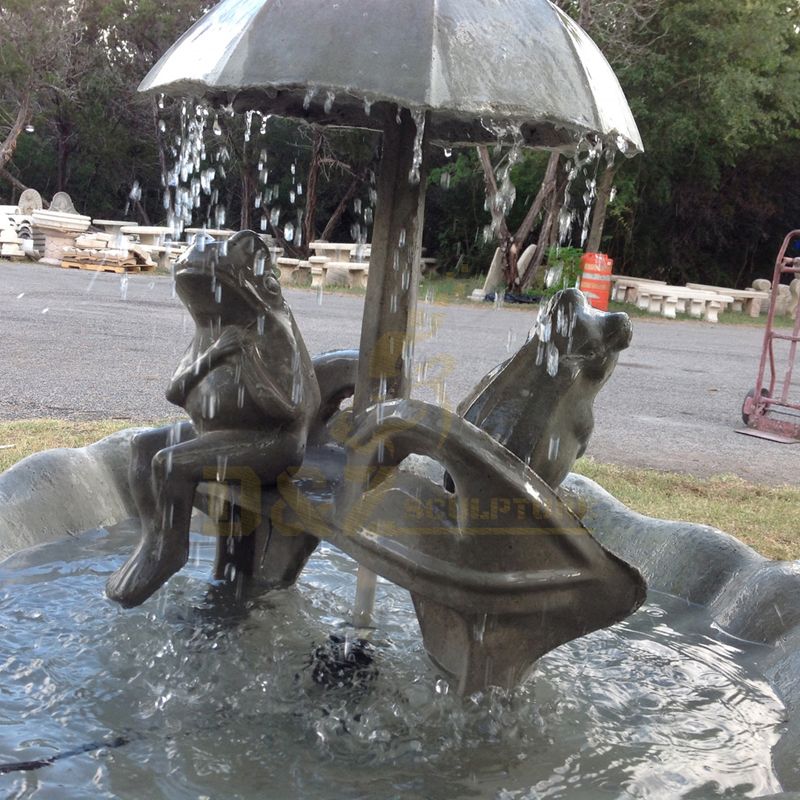High Quality Modern art Metal Crafts Bronze Frog Fountain Garden sculpture