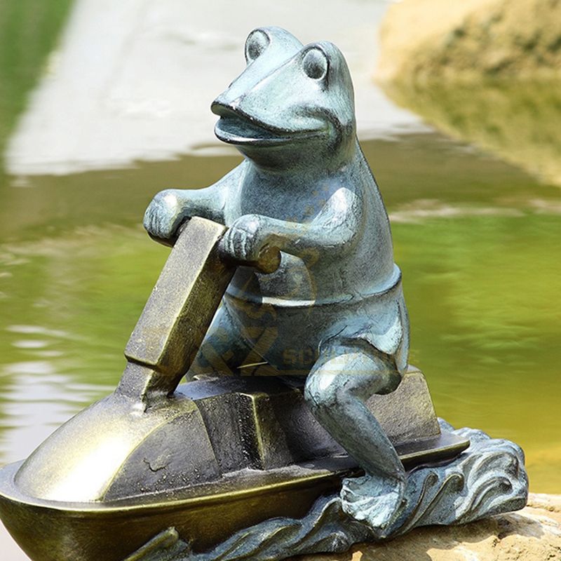 Garden Decor Bronze Description Whimsical Frog Garden Sculpture For Sale