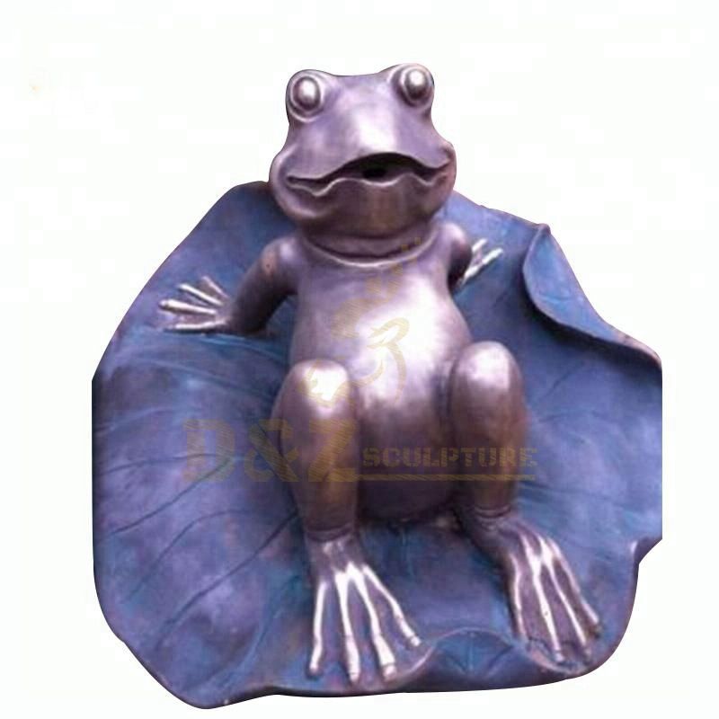 New Design Outdoor Decoration Life Size Bronze Frog Sculpture