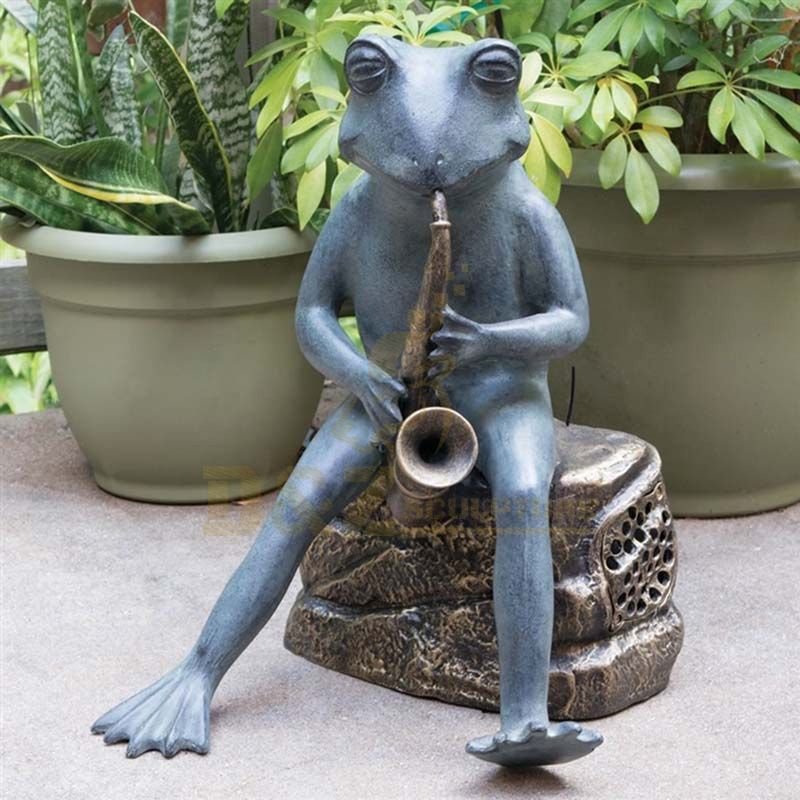 Outdoor Metal Material Bronze Frog Sculpture
