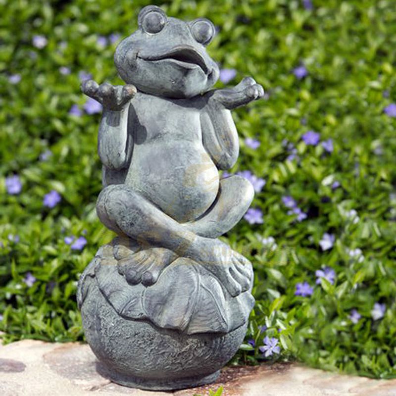 Best Quality Metal Bronze Cute Frog Sculpture