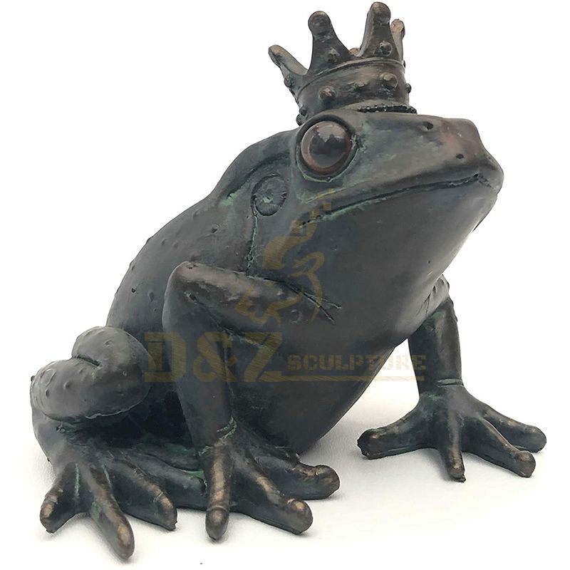 Customised Figurine Bronze Frog Metal Indoor Decor Artwork Sculpture