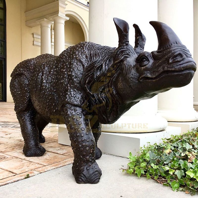 Wholesale Large Black Bronze Rhinoceros Sculpture For SaleWholesale Large Black Bronze Rhinoceros Sculpture for sale