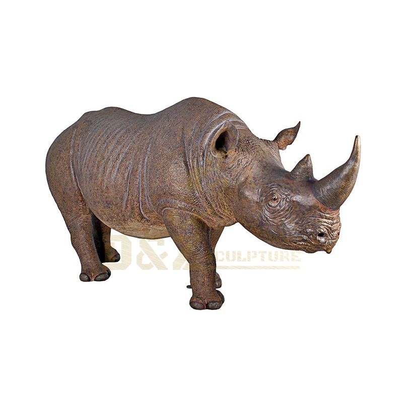 Factory Good Price Garden Decoration Bronze Rhinoceros Sculpture