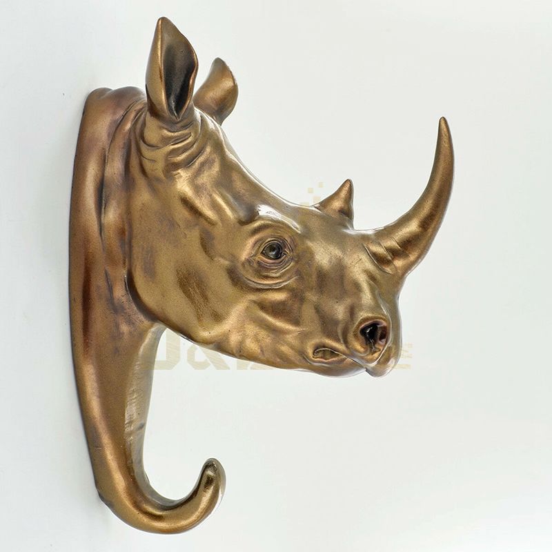 Home Decor rhino Sculptures Large Metal Bronze Rhinocero Statue