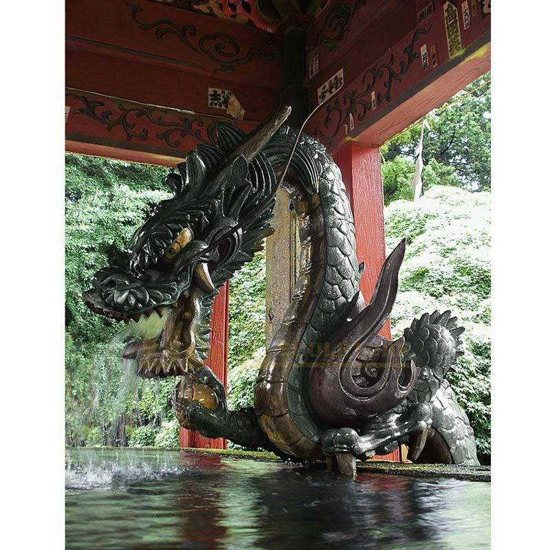 Bronze Metal Chinese Twelve Zodiac Dragon Sculpture For Garden Decoration