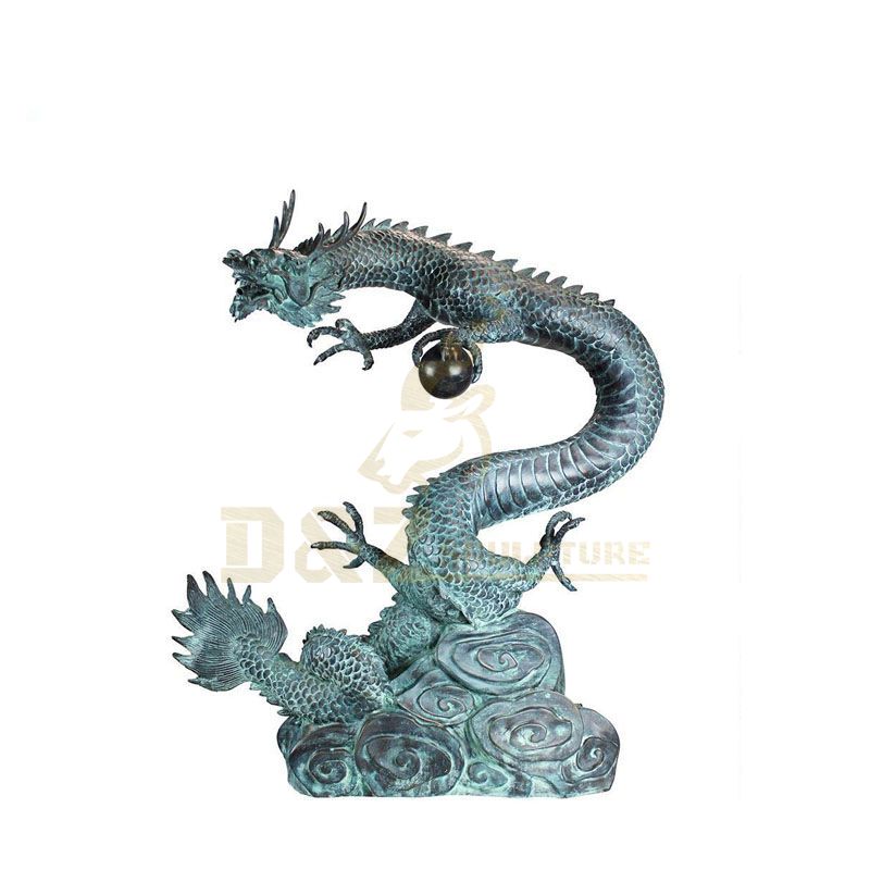 Landscape Modern Outdoor Abstract Bronze Dragon Sculpture