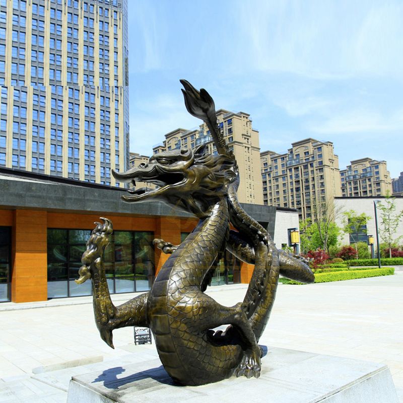 New Design Outdoor Bronze Dragon Sculpture