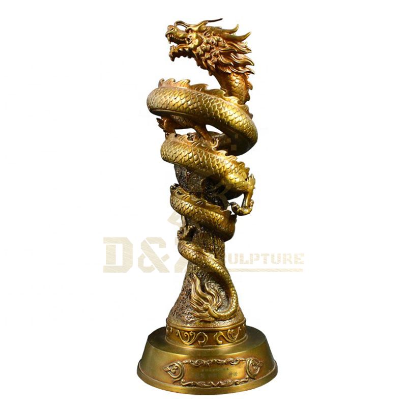 Garden Decor Metal Art Casting Bronze Animal Dragon Sculpture