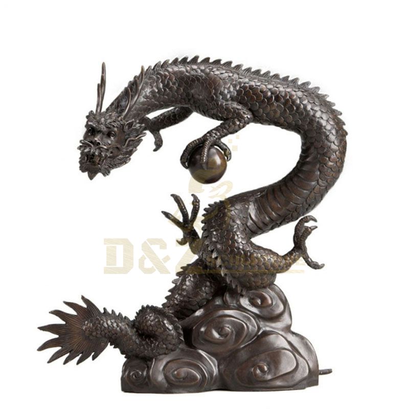 Garden Decoration Large Size Bronze Dragon Statue