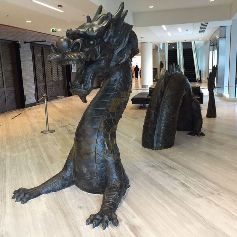 Casting Brass Animal Sculpture Bronze Dragon Statue of Chinese Style