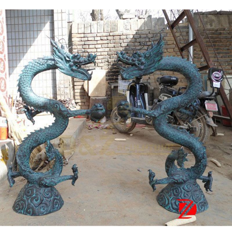 Outdoor Decoration Dragon Bronze Statue