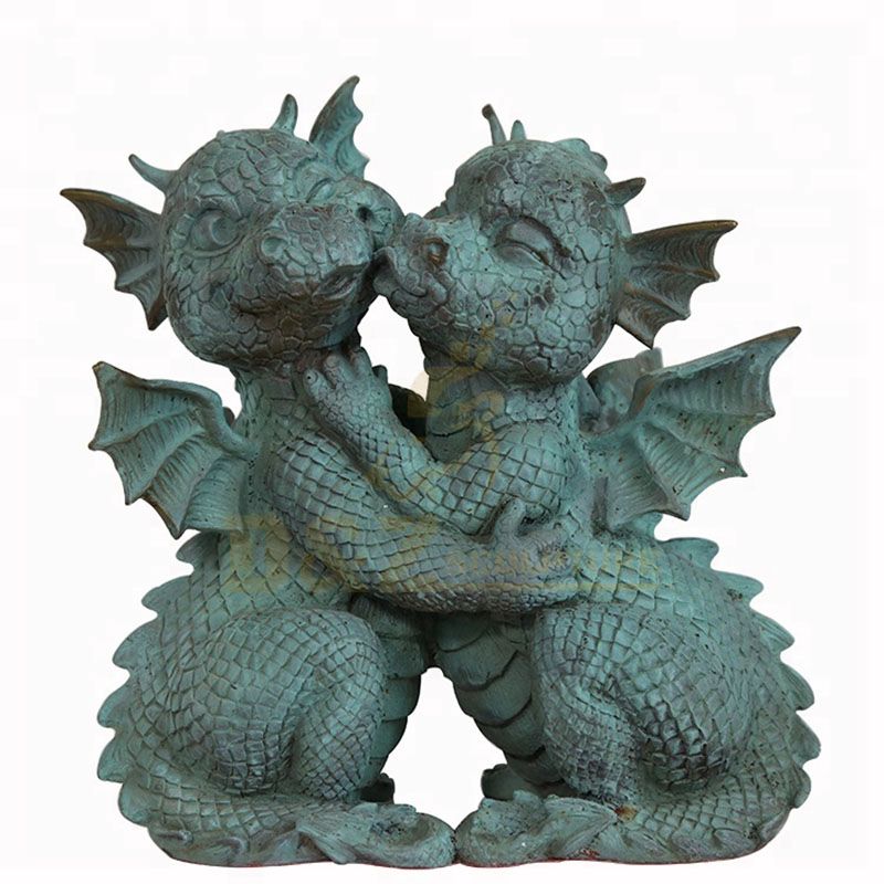 Factory Customized Decoration Bronze Dragon Garden Sculpture Metal Dragon Statue