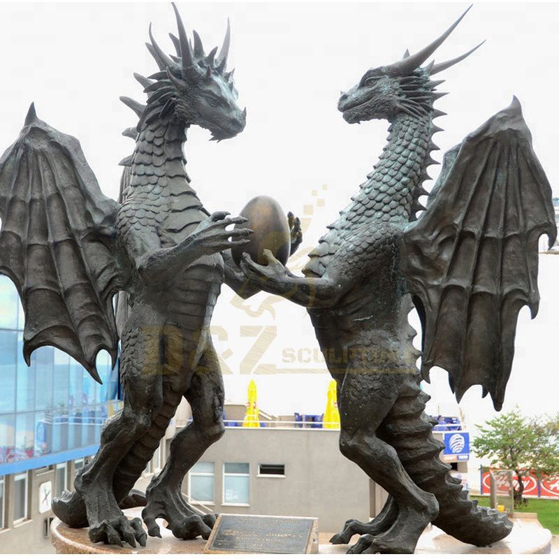 Decoration Life Size Chinese Statue Bronze Dragon Sculpture