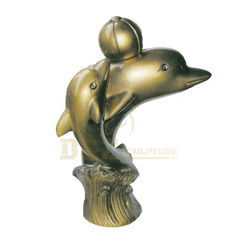 China Manufacture Life Size Bronze Dolphin Sculpture