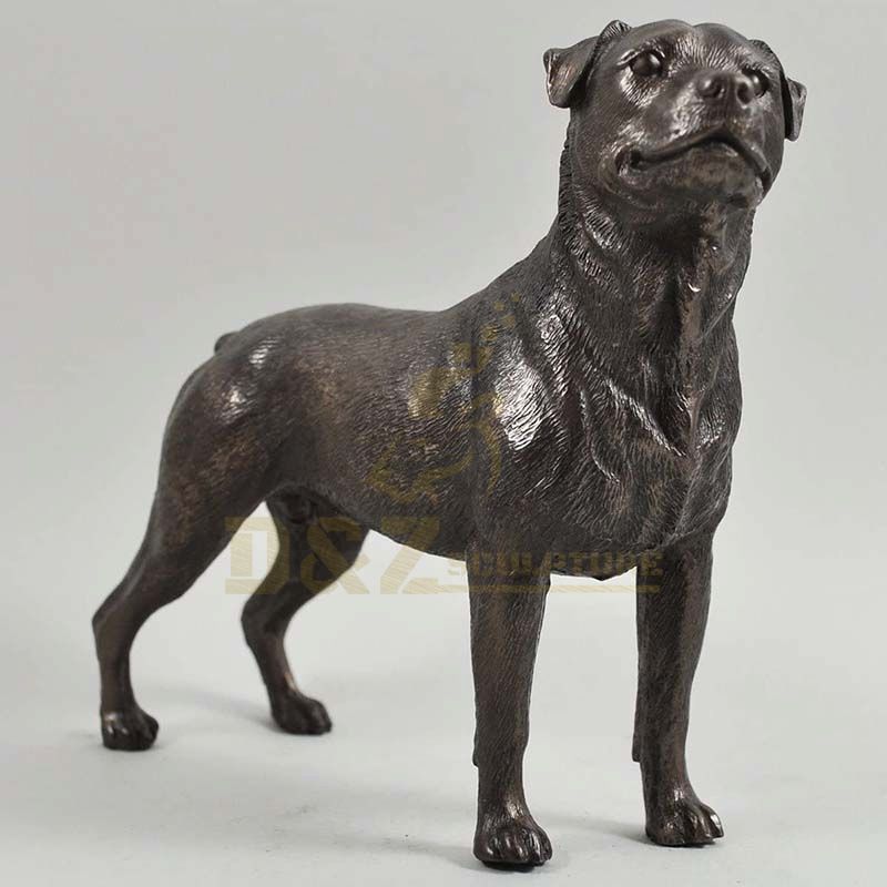 Metal Craft Bronze Cast Dog Bronze Metal Animal Sculpture