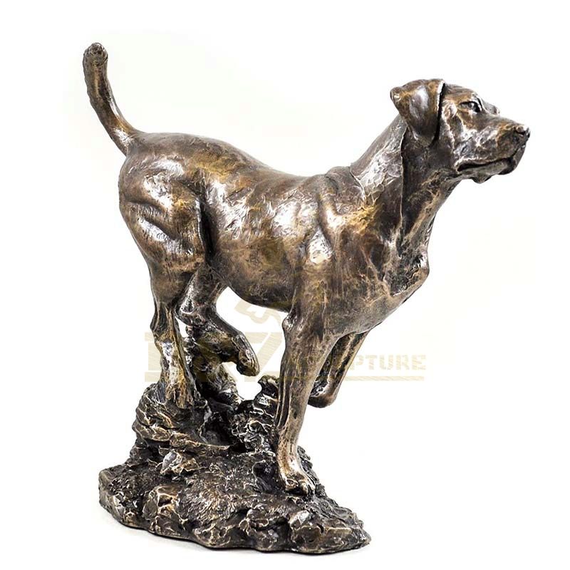 Home Decor Hot Casting Bronze Dog Abstract Statue Sculpture