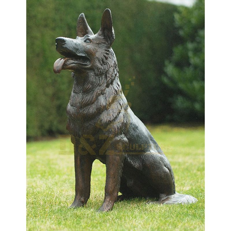 Modern Bronze Sculpture Dog Decoration Bronze Animal Sculpture