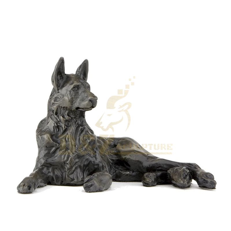 Dog Bronze Sculpture For Garden Decoration