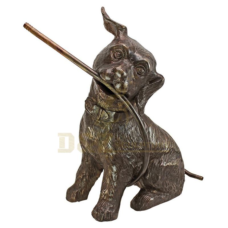 Life Size Decorative Dog Sculpture Bronze Dog Statue