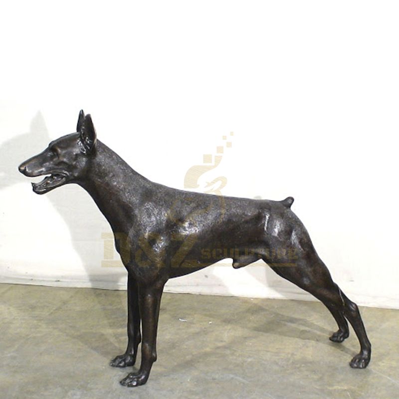 Brass Foundry Animal Statue Large Bronze Dog Sculpture