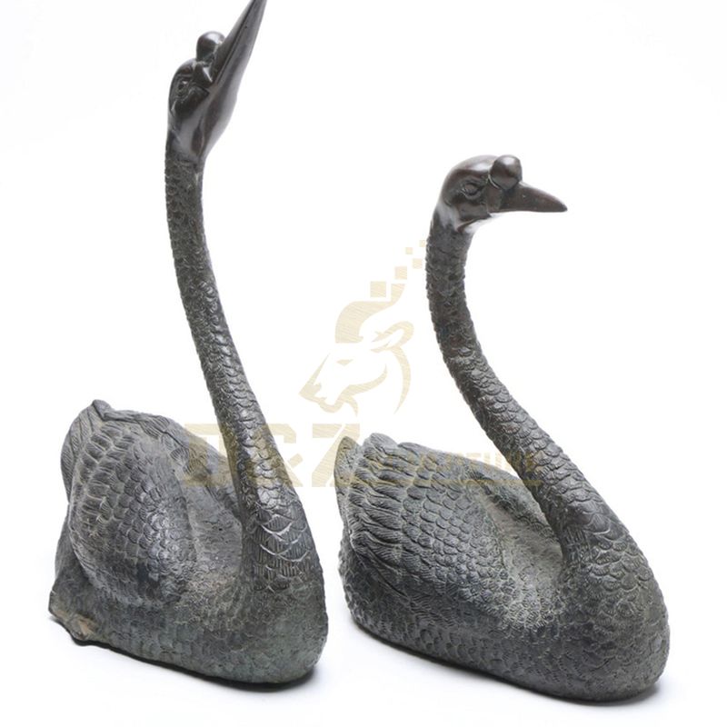 Home Decorations Bronze Statue Metal Crafts Bronze Swan Sculpture